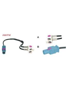 Antenne adapter Audi VW 2x Fakra female - 1x Fakra male