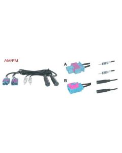 Antenne adapter Audi 2x Fakra male - 2x Fakra female Universeel