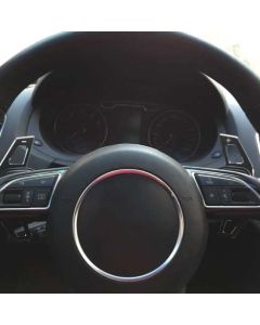Audi DSG stuur schakel flippers aluminium zwart 2011-