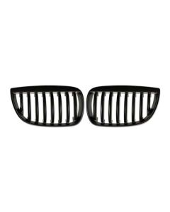 BMW 1-serie E87 grill nieren mat zwart 04-07