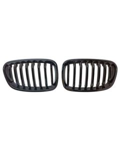 BMW 1-serie F20 F21 grill nieren hoogglans zwart 11-15