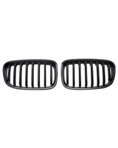 BMW 1-serie F20 F21 grill nieren mat zwart 11-15