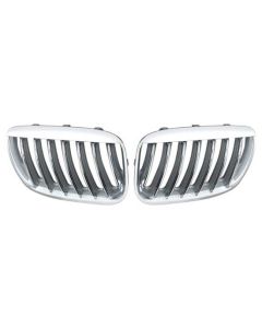 BMW X5 E53 grill nieren chrome zwart 03-07