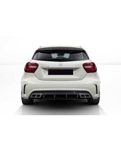 Mercedes A-klasse W176 A45 AMG diffuser met eindtips Origineel