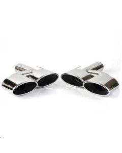 Mercedes C-klasse W204 AMG look eindtips 2007-2015