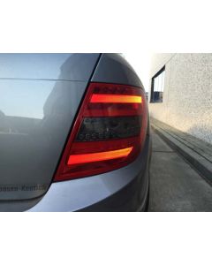 Mercedes C-klasse W204 combi LED achterlichten rood-smoke - Pro Car Tuning