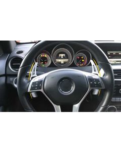 Mercedes stuur schakel flippers aluminium zilver 2012-