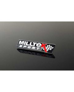Milltek Sport logo embleem badge zwart origineel