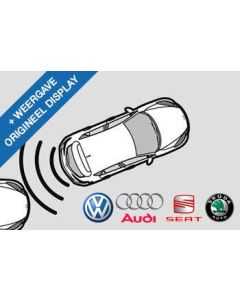 Parkeersensoren inbouw achterzijde VAG incl. weergave op display