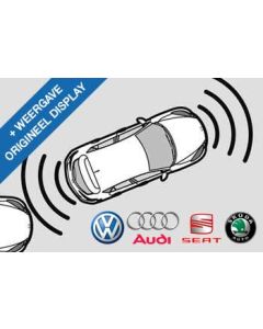 Parkeersensoren inbouw voor en achterzijde VAG incl. weergave op display