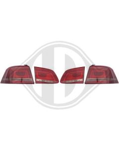 VW Passat B7 LED achterlichten red crystal 2010-2014