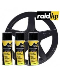 Velgen folie spuitbus pakket klein mat zwart - Raid HP