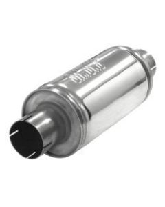 RVS einddemper rond 125x250mm Ø63.5mm-2.50inch