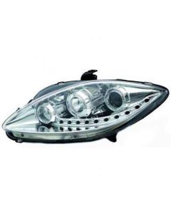 Seat Leon xenon look koplampen helder chrome LED dragon light dagrijlichten