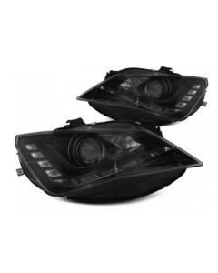 Seat Ibiza 6P Facelift xenon koplampen zwart met LED 12-15