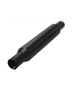 Steel exhaust silencer round 80-400mm Ø50.8mm-2.00inch