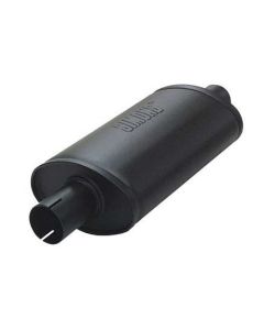 Steel exhaust silencer oval 100-165-320mm Ø50.8mm-2.00inch