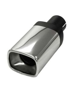 Exhaust end pipe angular 70x90mm Ø50.8mm-2.00inch