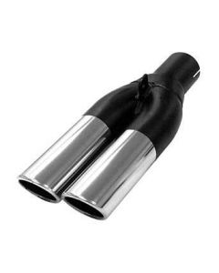 Exhaust end tip round 2x58mm Ø50.8mm-2.00inch