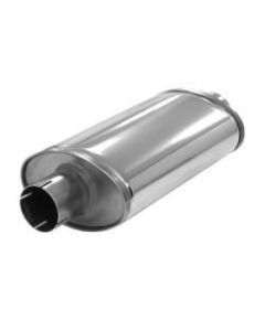 RVS einddemper ovaal 115x185-320mm Ø63.5mm-2.50inch