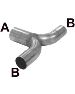 RVS T-buis A=63,5mm B=63,5mm