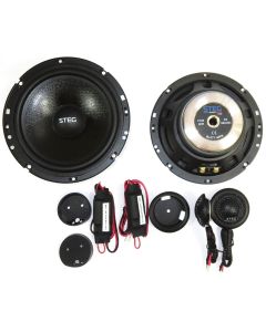 Steg High End 2-way Set: Woofer 165mm + Tweeter 25mm + Crossover Tweeter