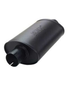 Stalen einddemper ovaal 115x185-320mm Ø63.5mm-2.50inch