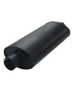 Stalen einddemper ovaal 115x185-420mm Ø63.5mm-2.50inch