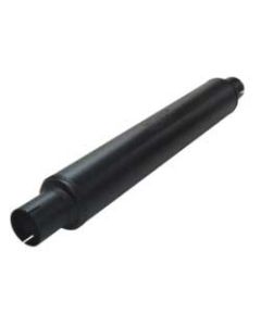 Stalen einddemper rond 100x625mm Ø63.5mm-2.50inch