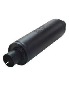 Stalen einddemper rond 125x420mm Ø63.5mm-2.50inch