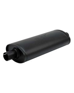 Steel oval exhaust silencer 420mm Ø44,5mm-1.75inch