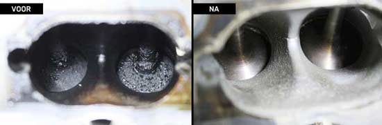 VW inlaatreiniging walnut blasting
