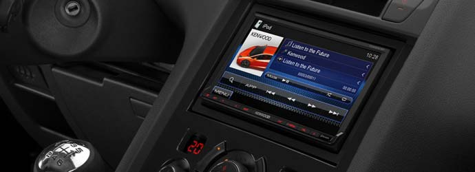 Kenwood car audio banner