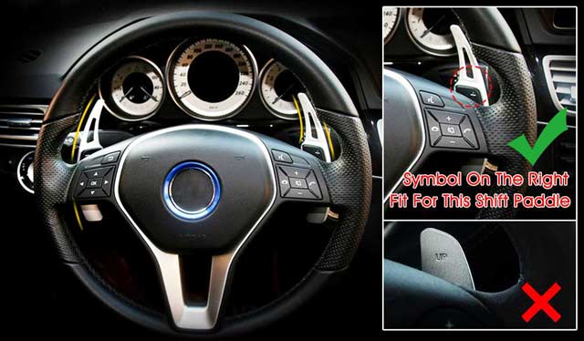 Mercedes stuur schakel flippers zilver Mercedes stuur schakel flippers zilver